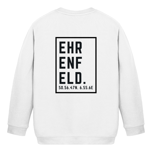 Ehrenfeld Koordinaten (großer Druck auf dem Rücken) - Kids Basic Sweatshirt