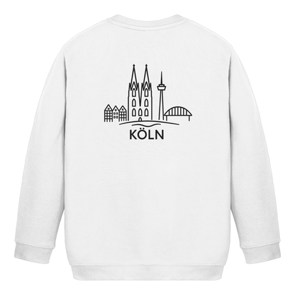 Köln Skyline (großer Druck auf dem Rücken) - Kids Basic Sweatshirt
