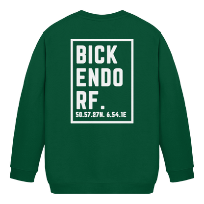 Bickendorf Koordinaten (großer Druck auf dem Rücken) - Kids Basic Sweatshirt