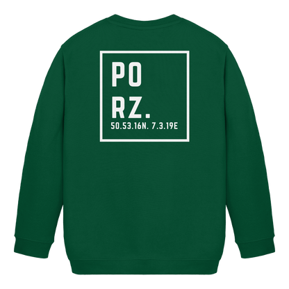 Porz Koordinaten (großer Druck Rücken) - Kids Basic Sweatshirt