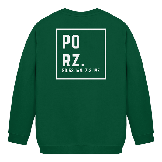 Porz Koordinaten (großer Druck Rücken) - Kids Basic Sweatshirt