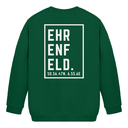 Ehrenfeld Koordinaten (großer Druck auf dem Rücken) - Kids Basic Sweatshirt