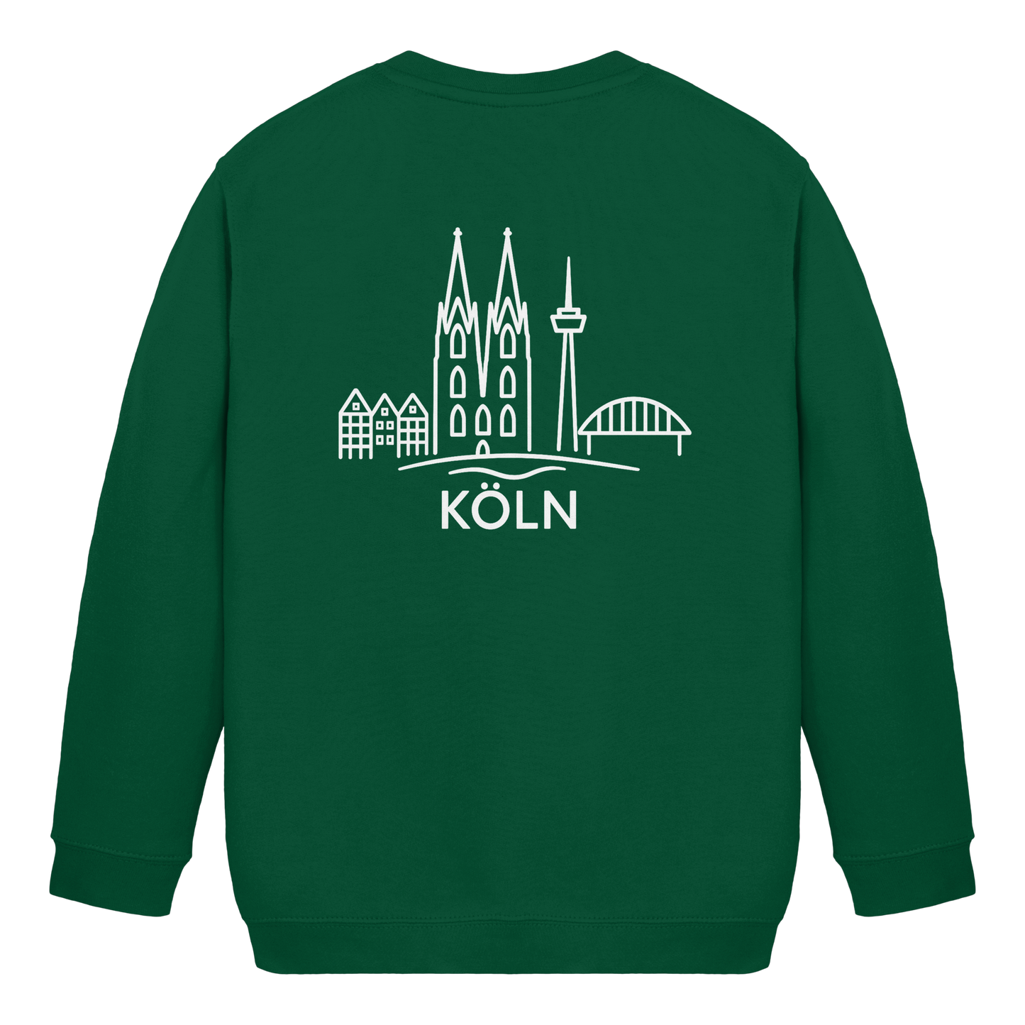Köln Skyline (großer Druck auf dem Rücken) - Kids Basic Sweatshirt