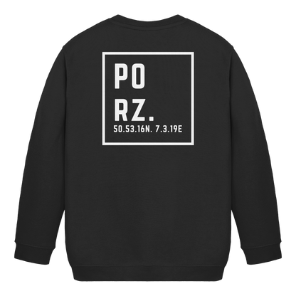 Porz Koordinaten (großer Druck Rücken) - Kids Basic Sweatshirt