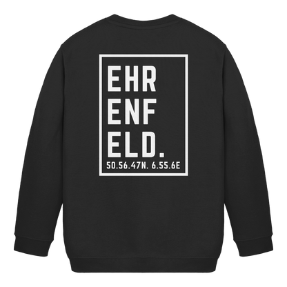 Ehrenfeld Koordinaten (großer Druck auf dem Rücken) - Kids Basic Sweatshirt
