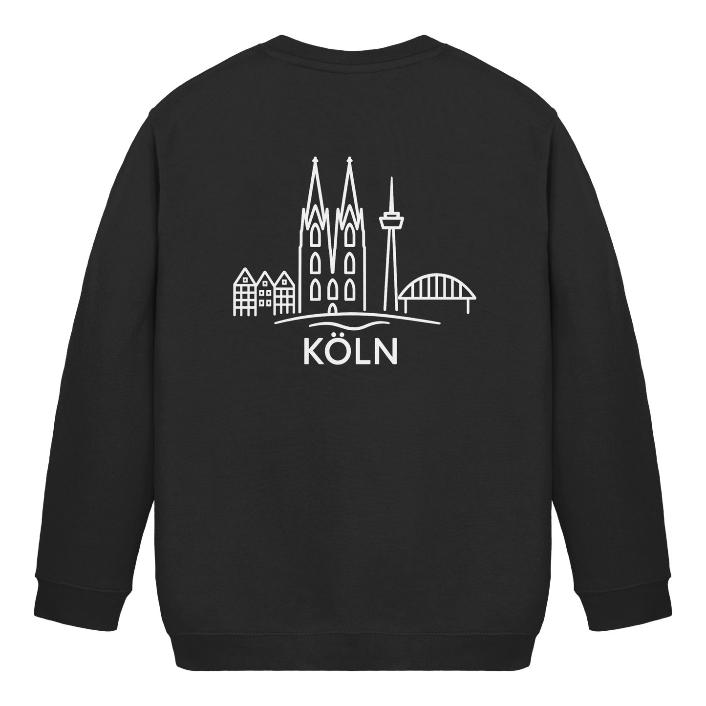 Köln Skyline (großer Druck auf dem Rücken) - Kids Basic Sweatshirt