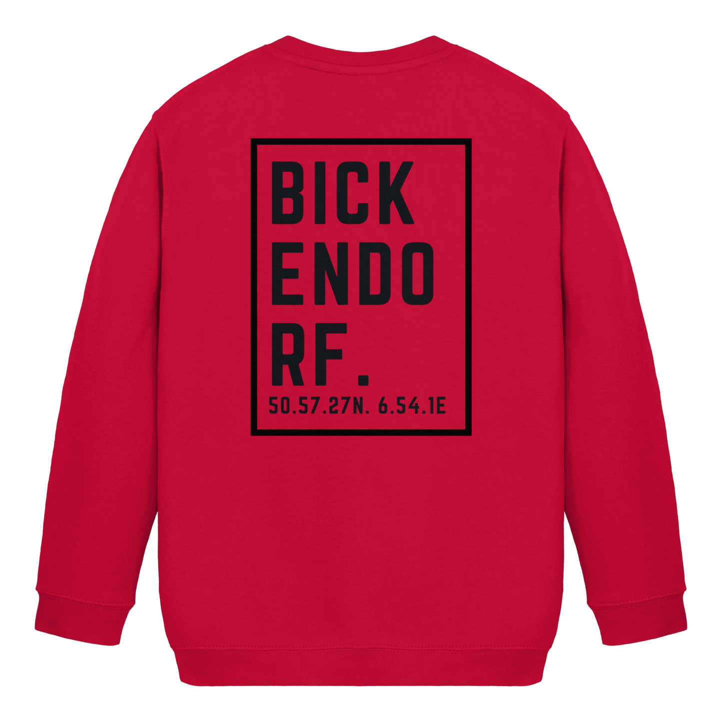 Bickendorf Koordinaten (großer Druck auf dem  Rücken) - Kids Basic Sweatshirt