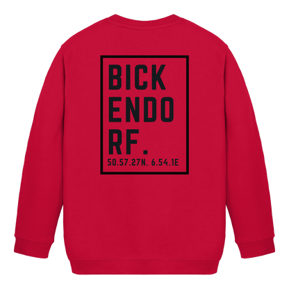 Bickendorf Koordinaten (großer Druck auf dem  Rücken) - Kids Basic Sweatshirt