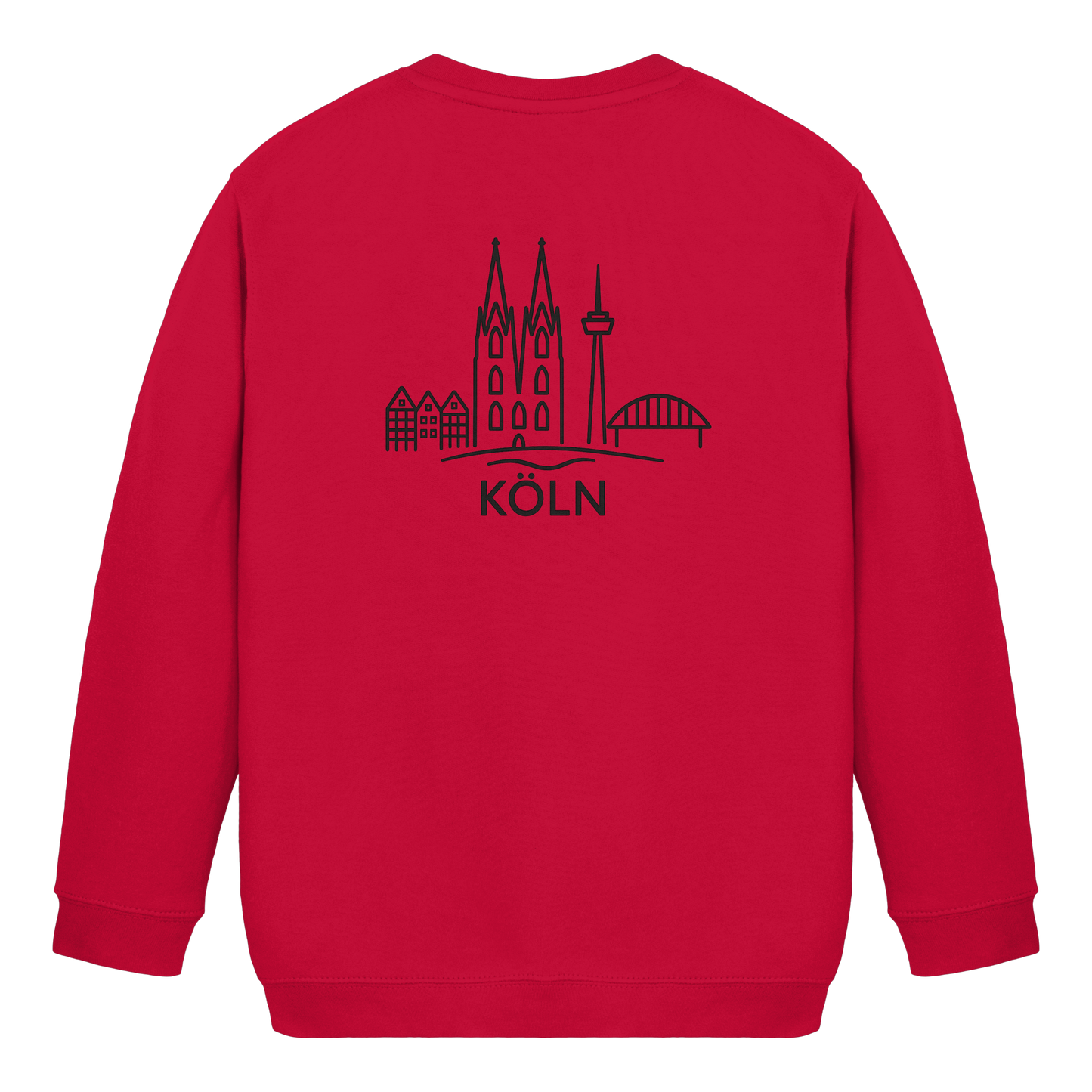 Köln Skyline (großer Druck auf dem Rücken) - Kids Basic Sweatshirt