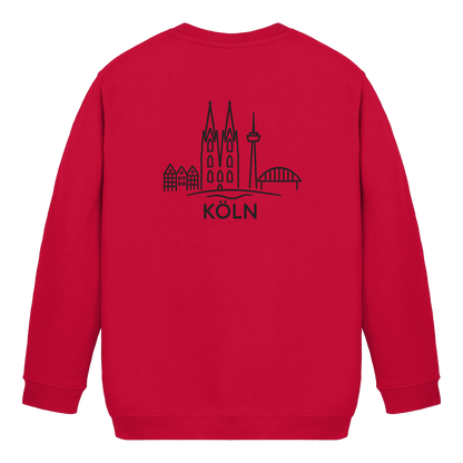 Köln Skyline (großer Druck auf dem Rücken) - Kids Basic Sweatshirt