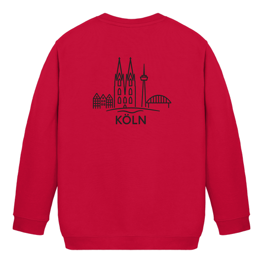 Köln Skyline (großer Druck auf dem Rücken) - Kids Basic Sweatshirt