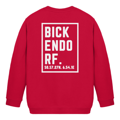 Bickendorf Koordinaten (großer Druck auf dem Rücken) - Kids Basic Sweatshirt