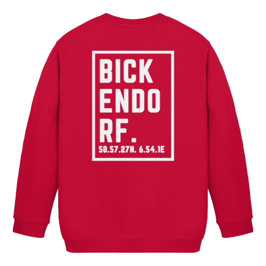 Bickendorf Koordinaten (großer Druck auf dem Rücken) - Kids Basic Sweatshirt