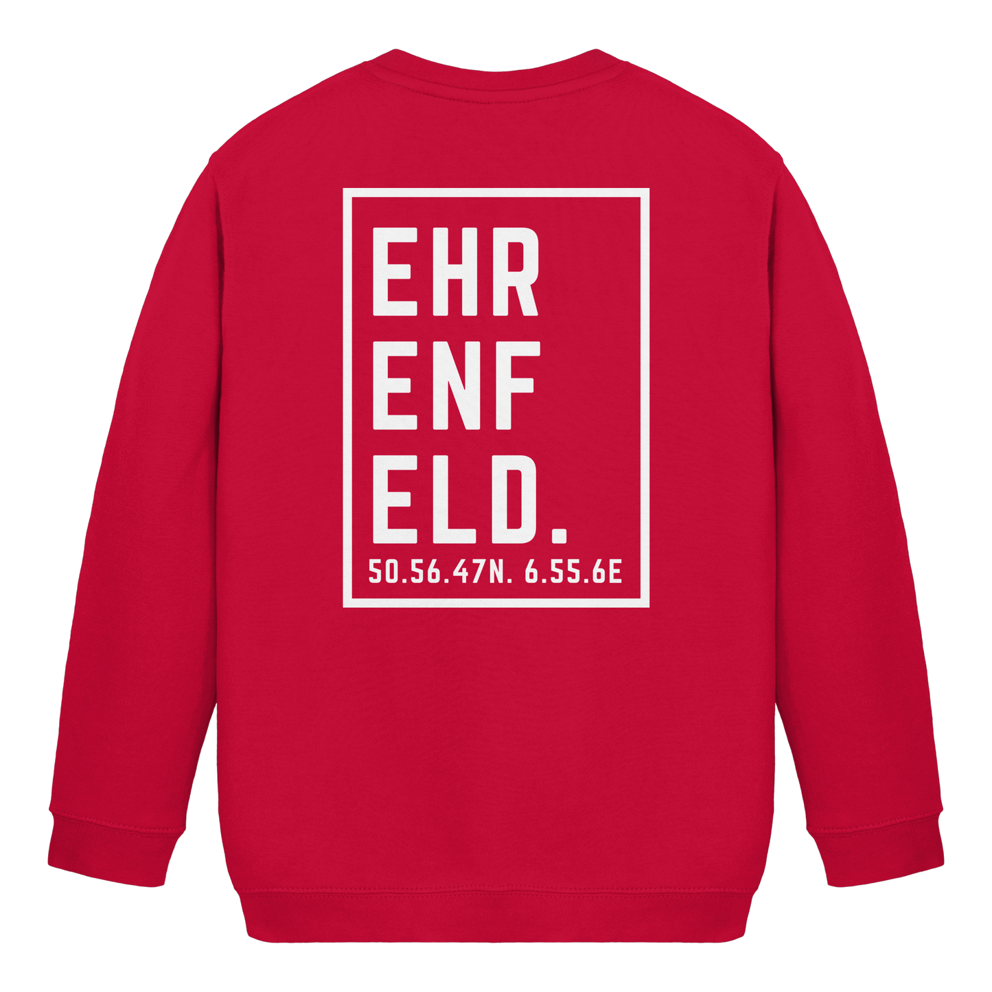 Ehrenfeld Koordinaten (großer Druck auf dem Rücken) - Kids Basic Sweatshirt