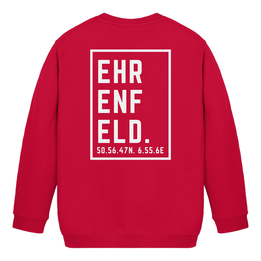Ehrenfeld Koordinaten (großer Druck auf dem Rücken) - Kids Basic Sweatshirt
