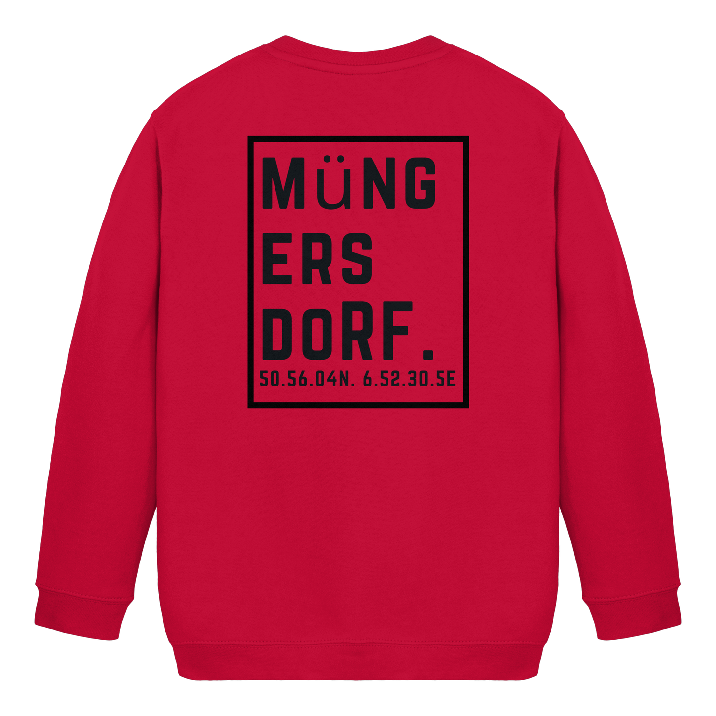 Müngersdorf Koordinaten (großer Druck auf dem Rücken) - Kids Basic Sweatshirt