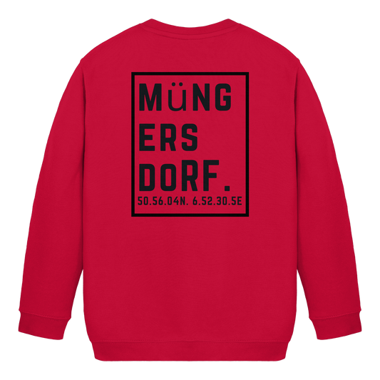 Müngersdorf Koordinaten (großer Druck auf dem Rücken) - Kids Basic Sweatshirt