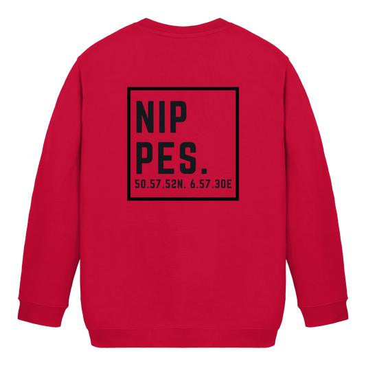 Nippes Koordinaten (großer Druck auf dem Rücken) - Kids Basic Sweatshirt