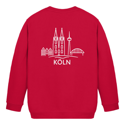 Köln Skyline (großer Druck auf dem Rücken) - Kids Basic Sweatshirt