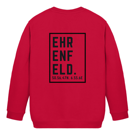 Ehrenfeld Koordinaten (großer Druck auf dem Rücken) - Kids Basic Sweatshirt