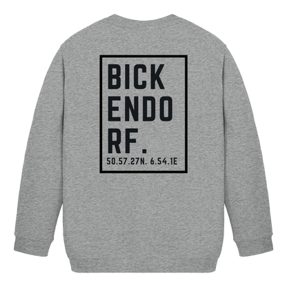 Bickendorf Koordinaten (großer Druck auf dem  Rücken) - Kids Basic Sweatshirt