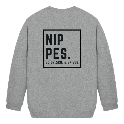 Nippes Koordinaten (großer Druck auf dem Rücken) - Kids Basic Sweatshirt