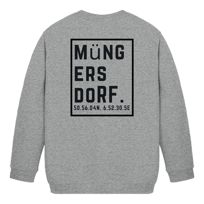 Müngersdorf Koordinaten (großer Druck auf dem Rücken) - Kids Basic Sweatshirt