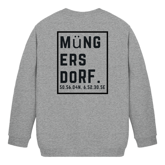 Müngersdorf Koordinaten (großer Druck auf dem Rücken) - Kids Basic Sweatshirt