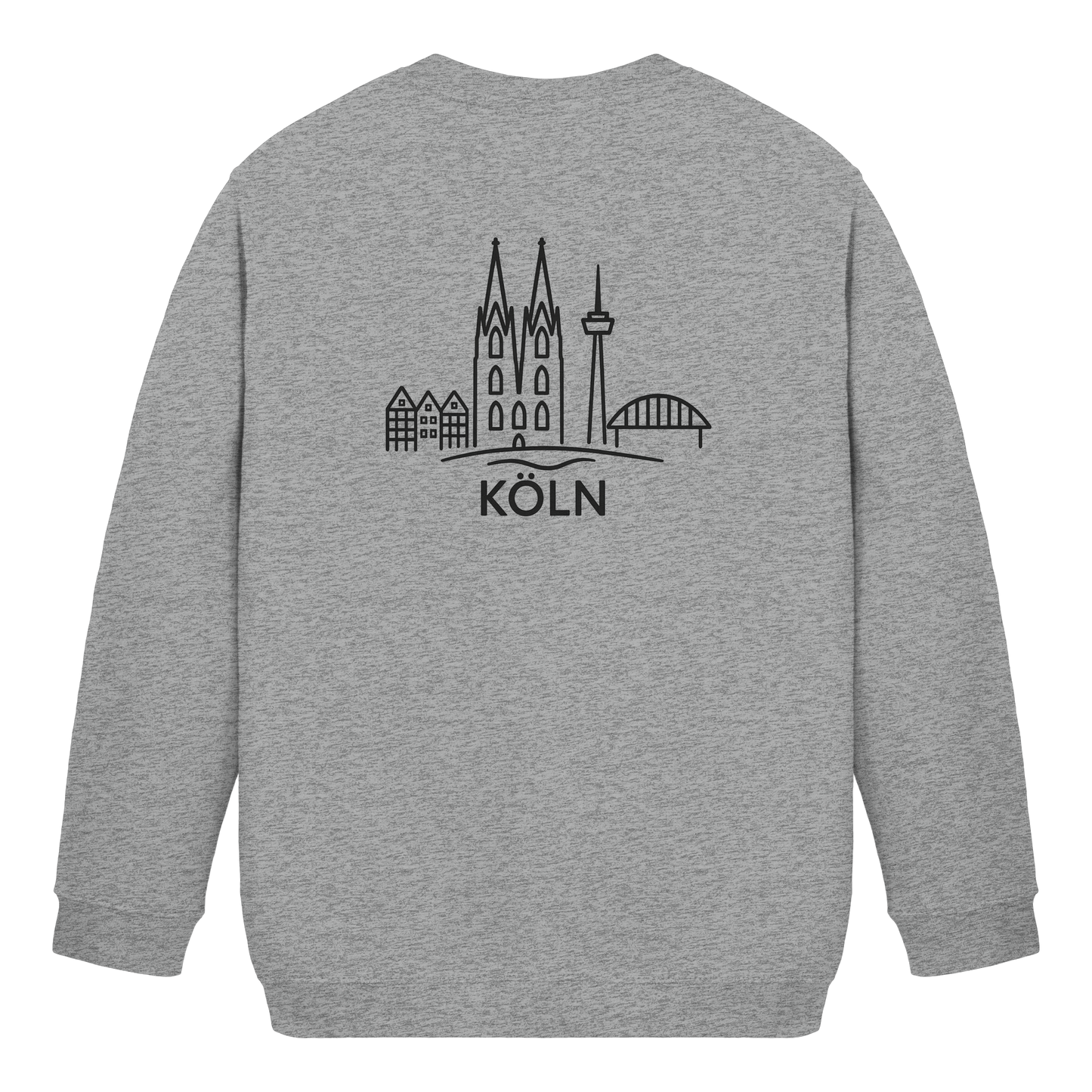 Köln Skyline (großer Druck auf dem Rücken) - Kids Basic Sweatshirt