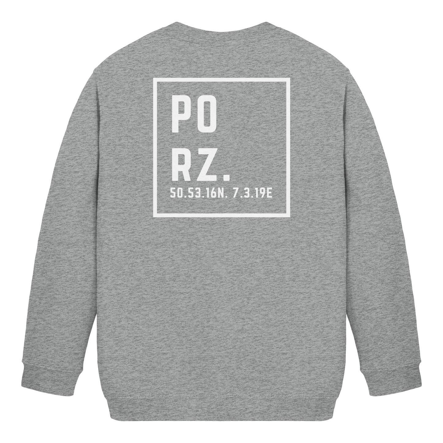 Porz Koordinaten (großer Druck Rücken) - Kids Basic Sweatshirt