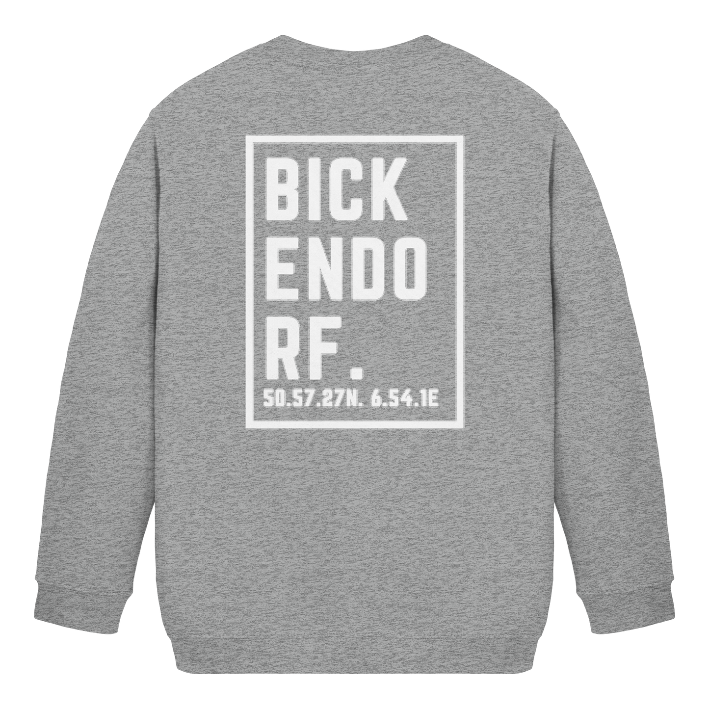 Bickendorf Koordinaten (großer Druck auf dem Rücken) - Kids Basic Sweatshirt
