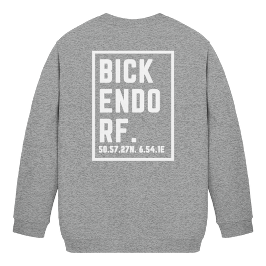 Bickendorf Koordinaten (großer Druck auf dem Rücken) - Kids Basic Sweatshirt