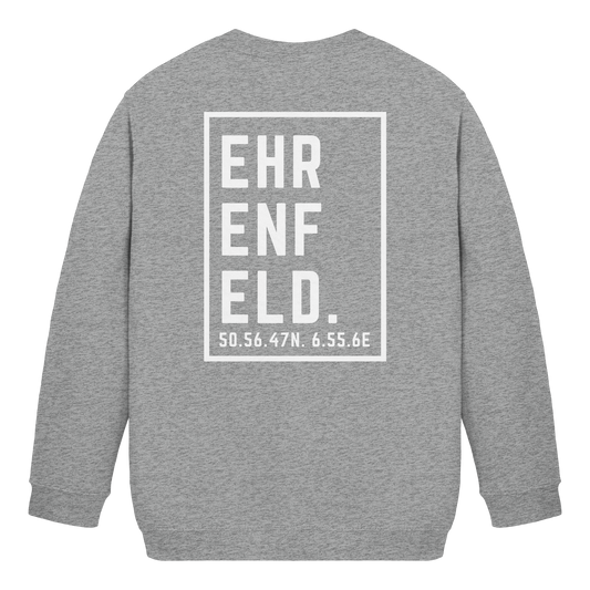 Ehrenfeld Koordinaten (großer Druck auf dem Rücken) - Kids Basic Sweatshirt