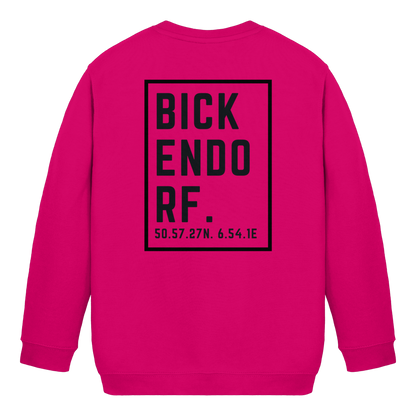 Bickendorf Koordinaten (großer Druck auf dem  Rücken) - Kids Basic Sweatshirt