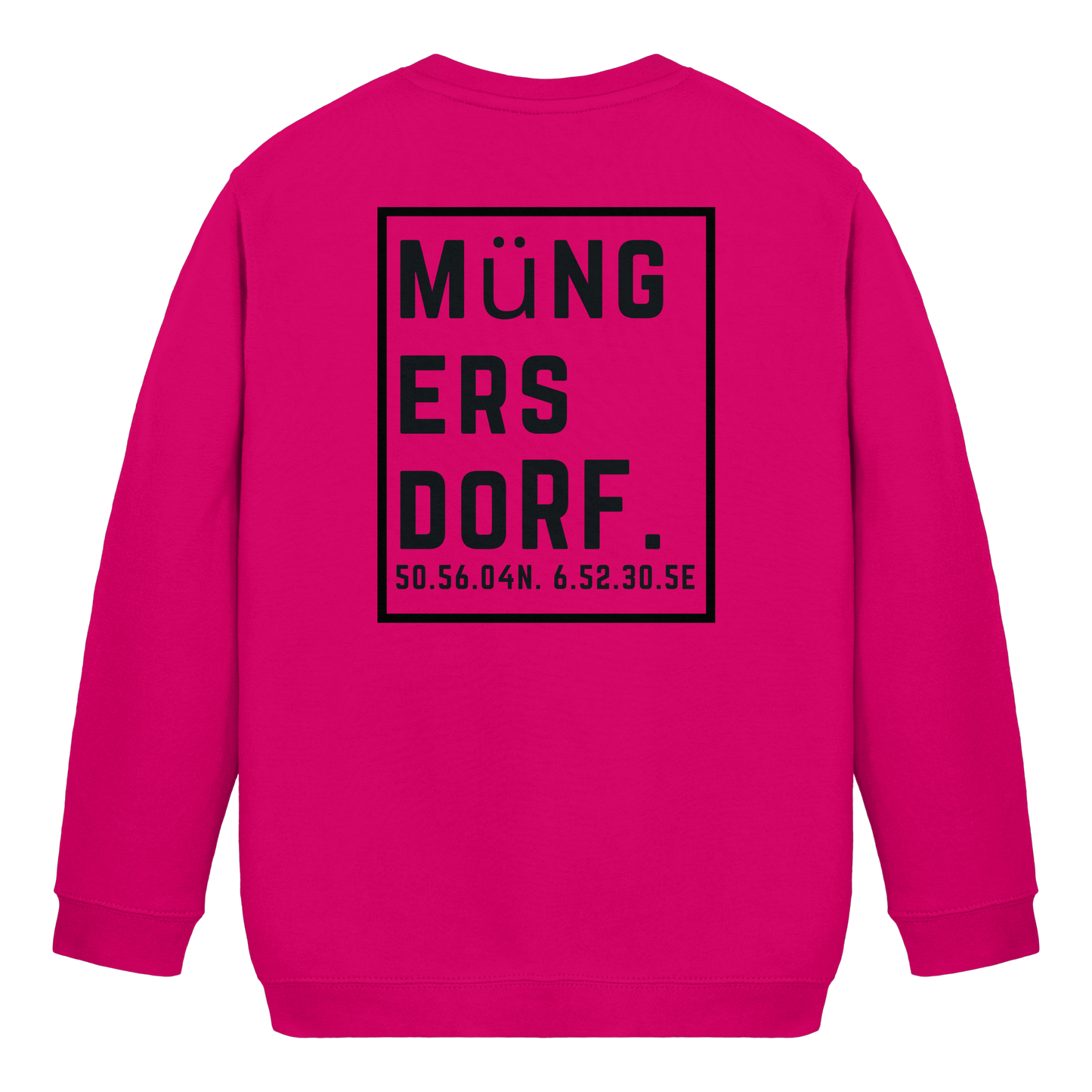 Müngersdorf Koordinaten (großer Druck auf dem Rücken) - Kids Basic Sweatshirt