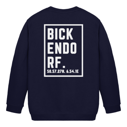 Bickendorf Koordinaten (großer Druck auf dem Rücken) - Kids Basic Sweatshirt