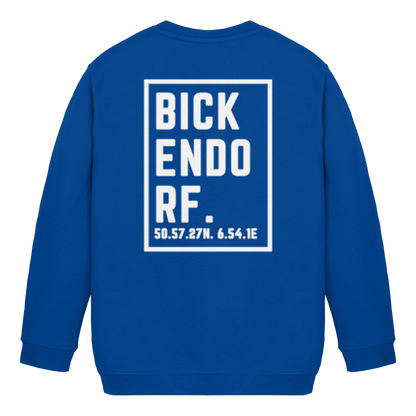 Bickendorf Koordinaten (großer Druck auf dem Rücken) - Kids Basic Sweatshirt