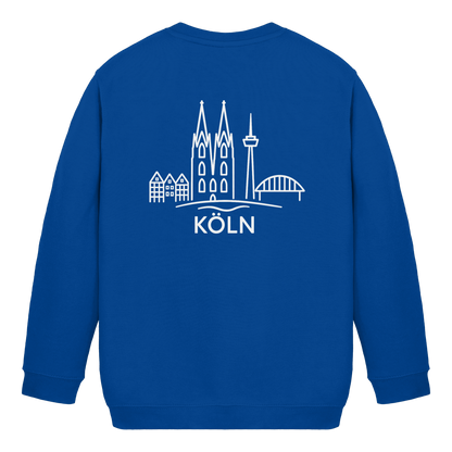 Köln Skyline (großer Druck auf dem Rücken) - Kids Basic Sweatshirt