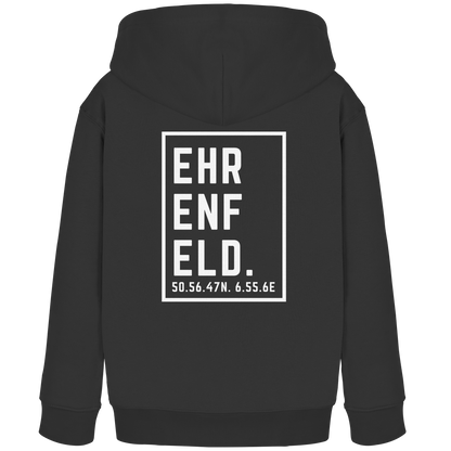 Ehrenfeld Koordinaten (großer Druck auf dem Rücken) - Kids Organic Hoodie