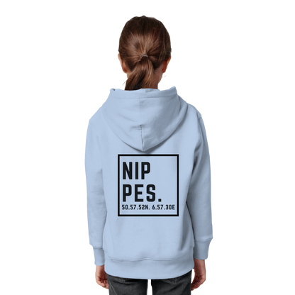 Nippes Koordinaten (großer Druck auf dem Rücken) - Kids Organic Hoodie