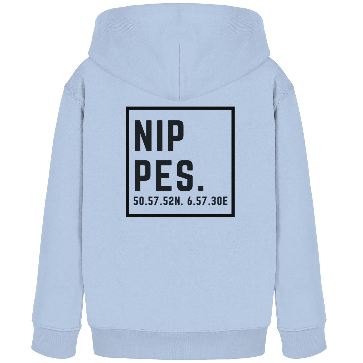Nippes Koordinaten (großer Druck auf dem Rücken) - Kids Organic Hoodie