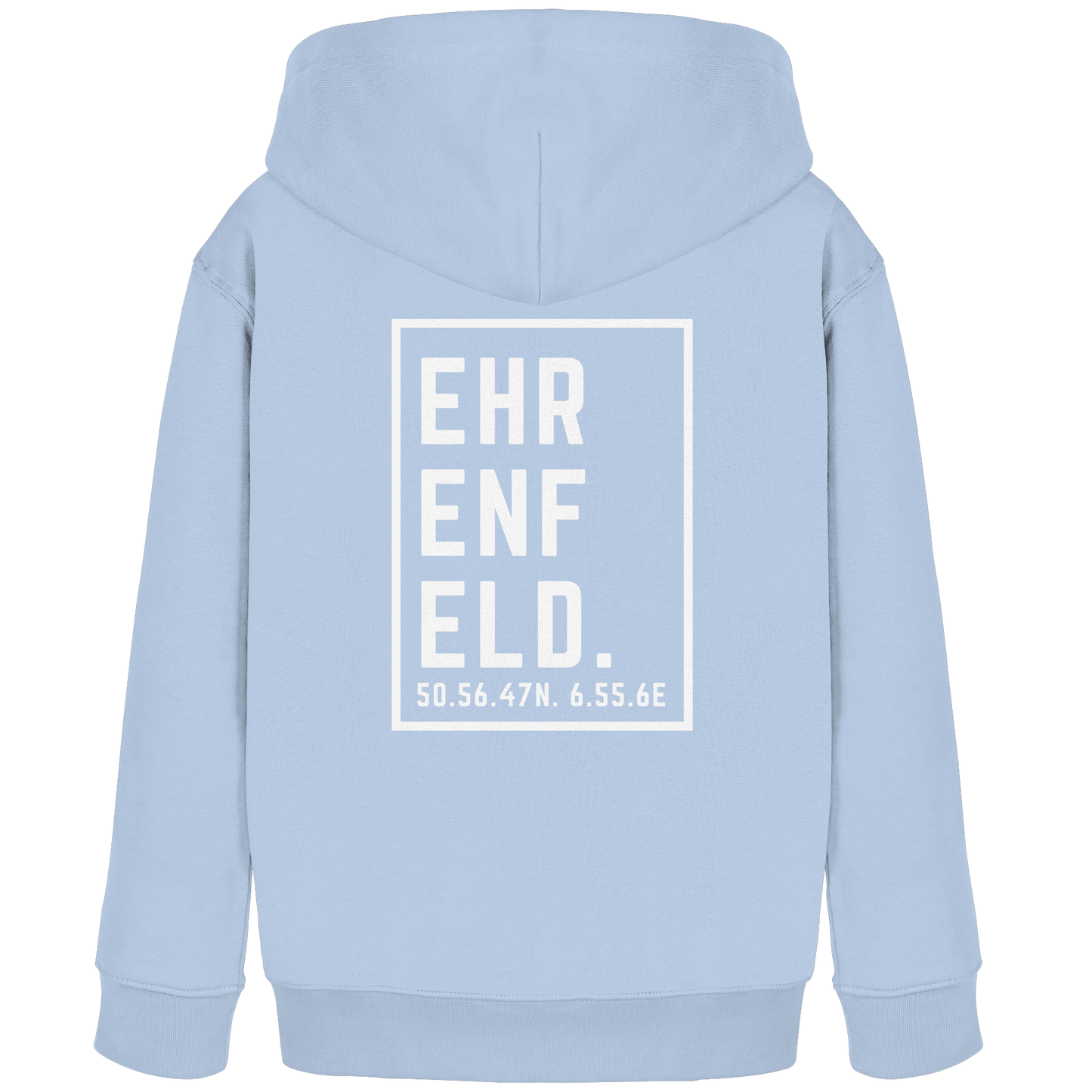 Ehrenfeld Koordinaten (großer Druck auf dem Rücken) - Kids Organic Hoodie