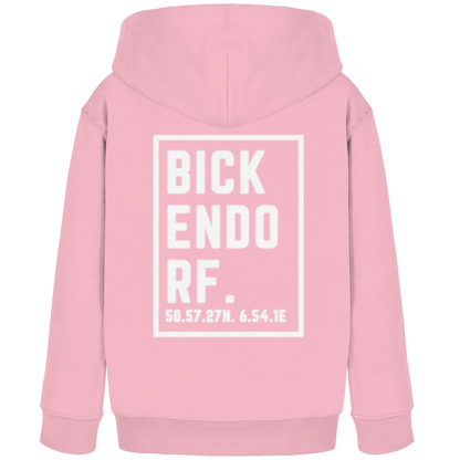 Bickendorf Koordinaten (großer Druck auf dem Rücken) - Kids Organic Hoodie
