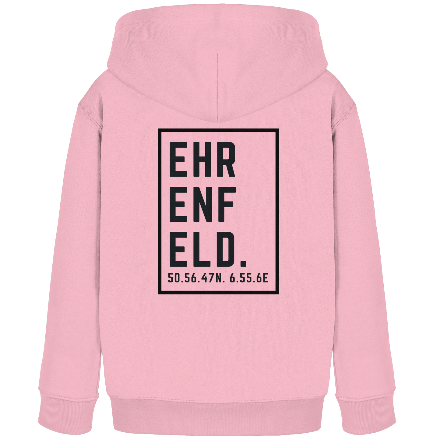 Ehrenfeld Koordinaten (großer Druck auf dem Rücken) - Kids Organic Hoodie