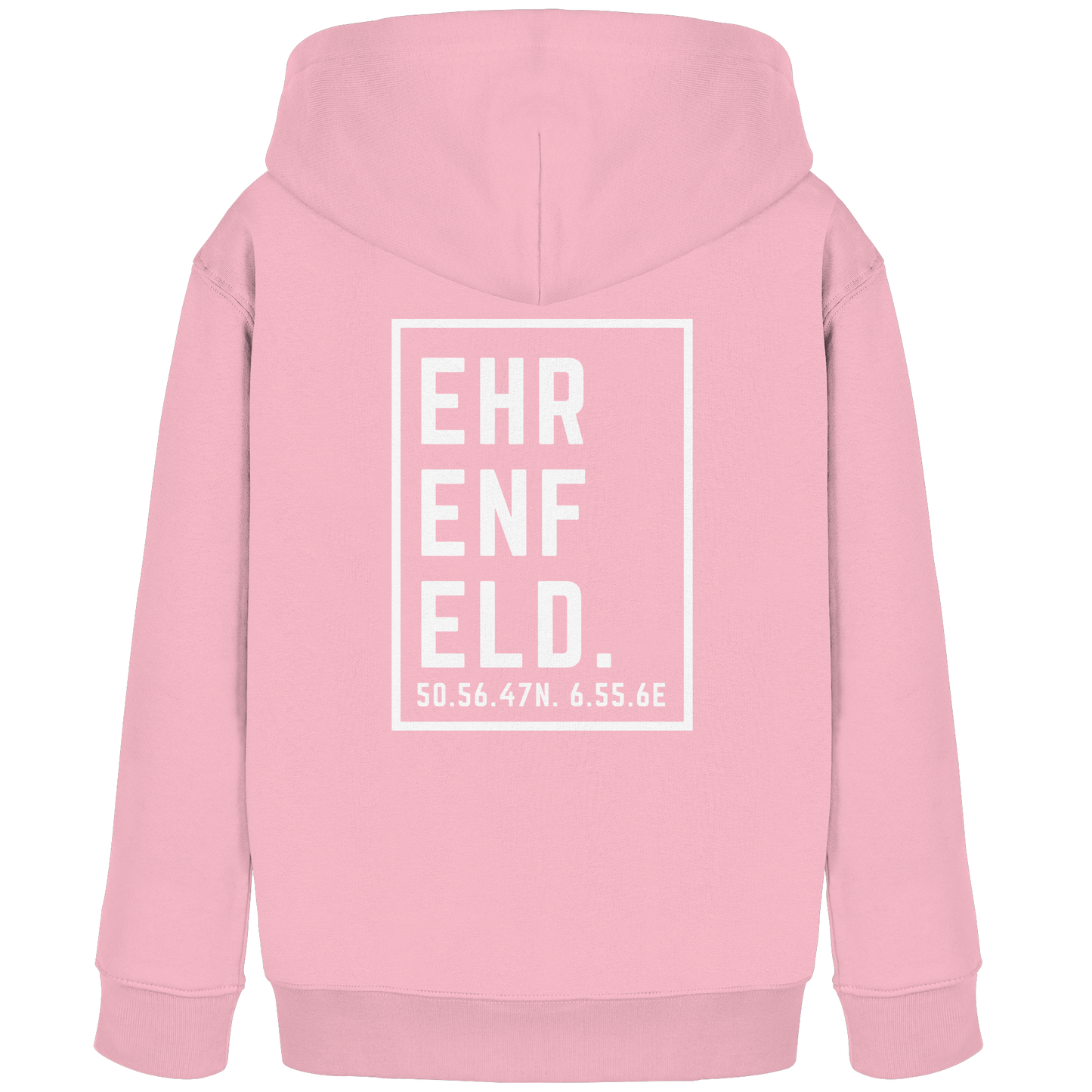 Ehrenfeld Koordinaten (großer Druck auf dem Rücken) - Kids Organic Hoodie