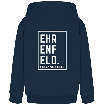 Ehrenfeld Koordinaten (großer Druck auf dem Rücken) - Kids Organic Hoodie