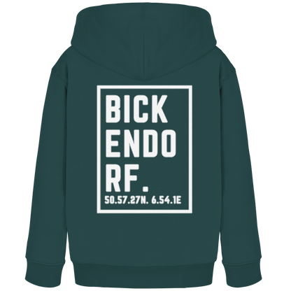 Bickendorf Koordinaten (großer Druck auf dem Rücken) - Kids Organic Hoodie