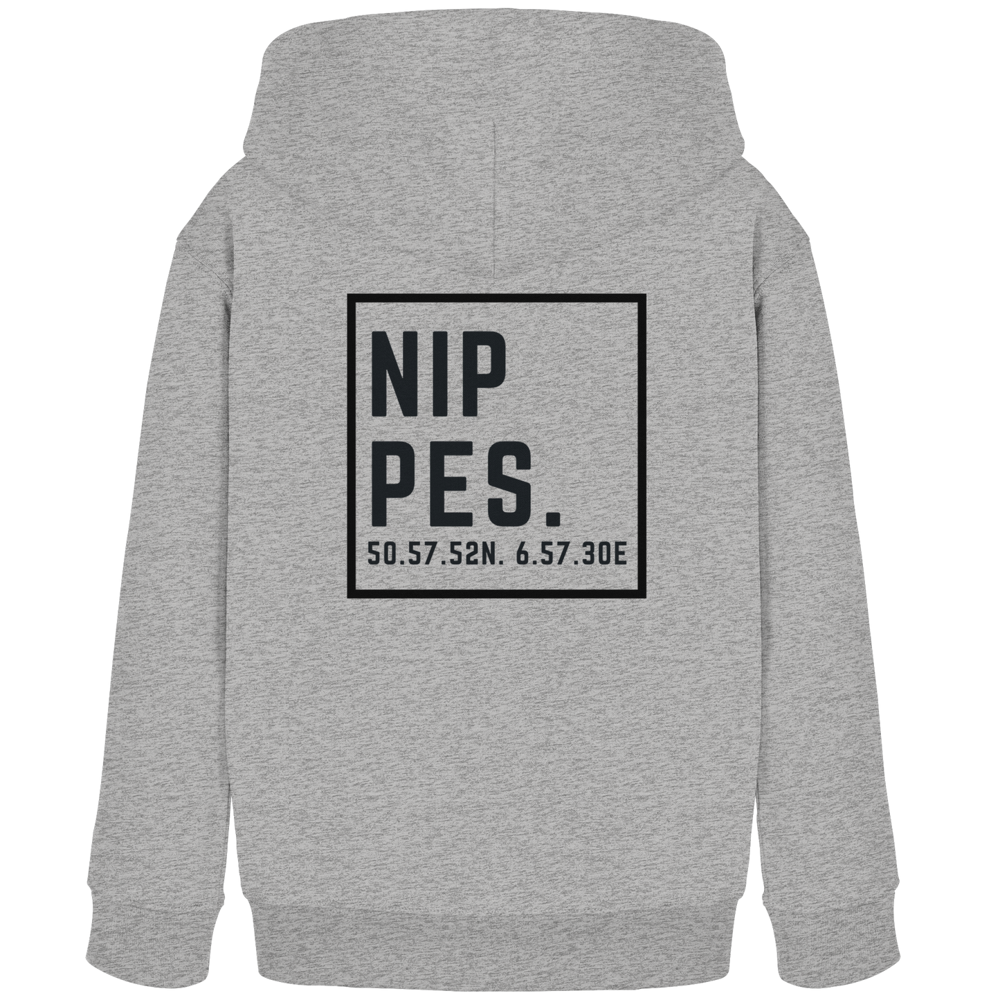 Nippes Koordinaten (großer Druck auf dem Rücken) - Kids Organic Hoodie