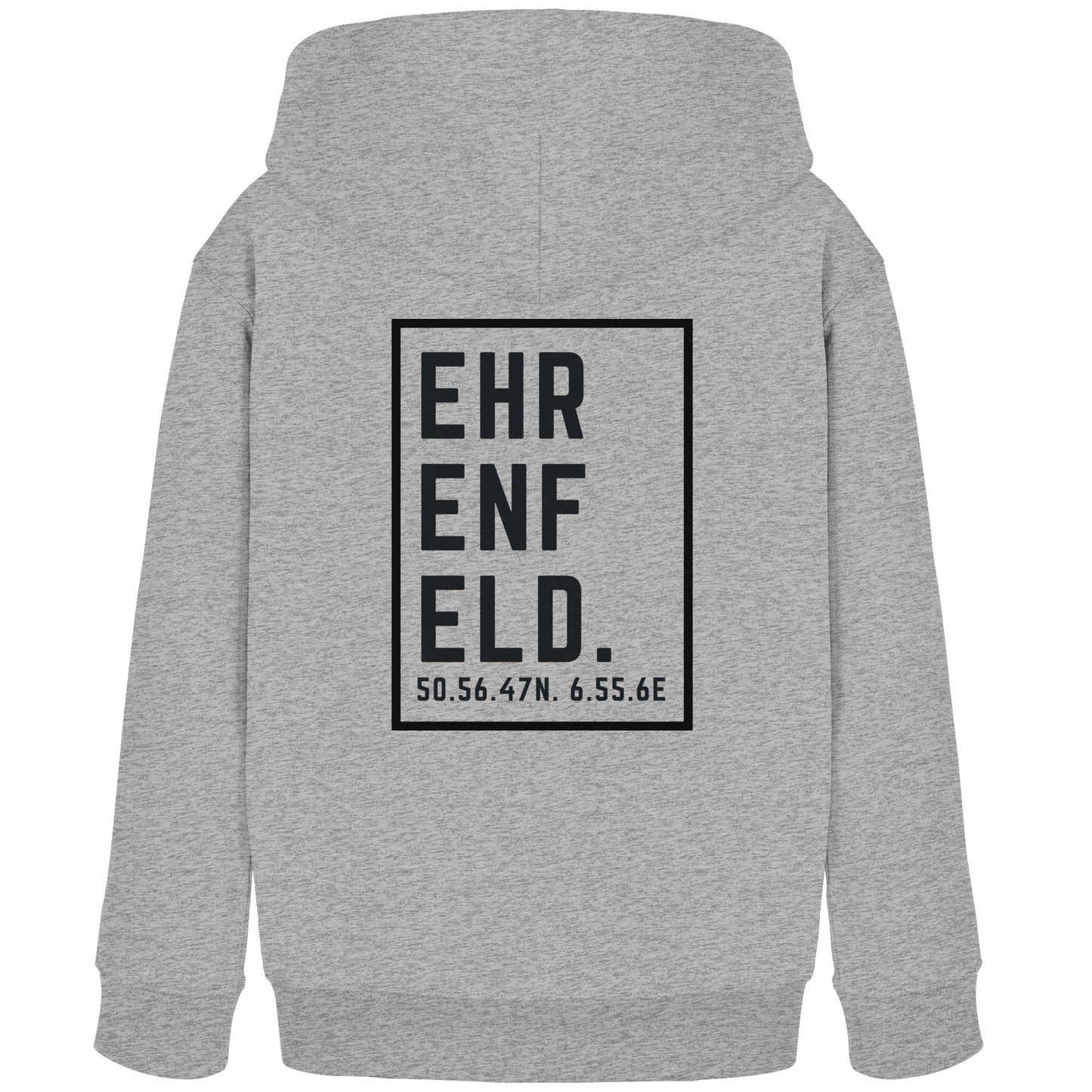 Ehrenfeld Koordinaten (großer Druck auf dem Rücken) - Kids Organic Hoodie