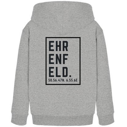 Ehrenfeld Koordinaten (großer Druck auf dem Rücken) - Kids Organic Hoodie
